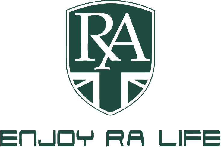 Royal Alloy shield with the words Enjoy RA Life