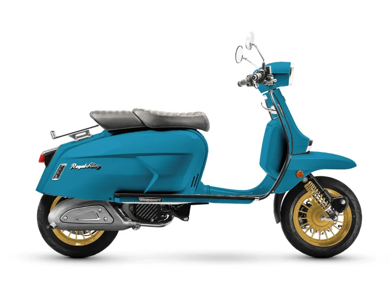 Royal Alloy GP 125 SE in Caribbean Blue and Gold