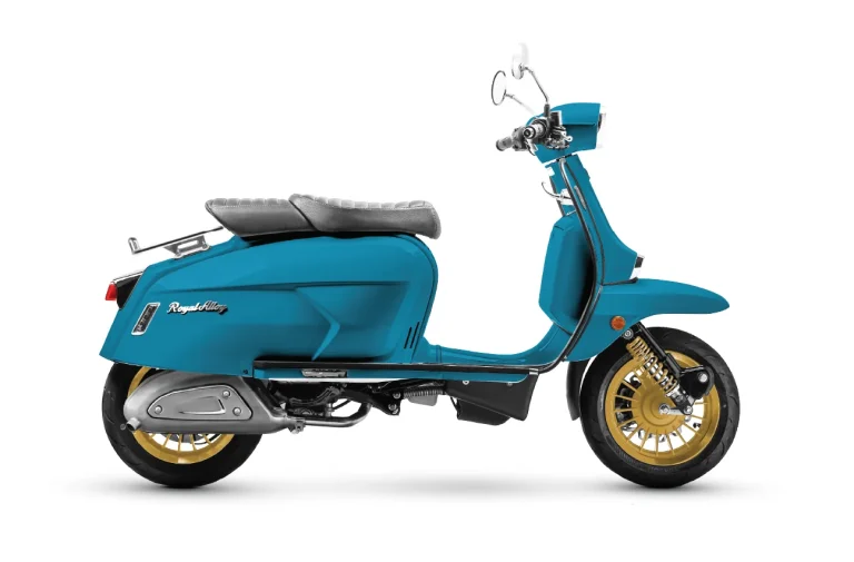 Royal Alloy GP 350 SE in Caribbean Blue and Gold