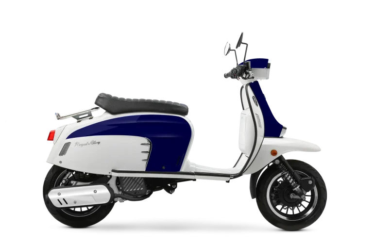 Royal Alloy GT1 125 in Metal Blue and White