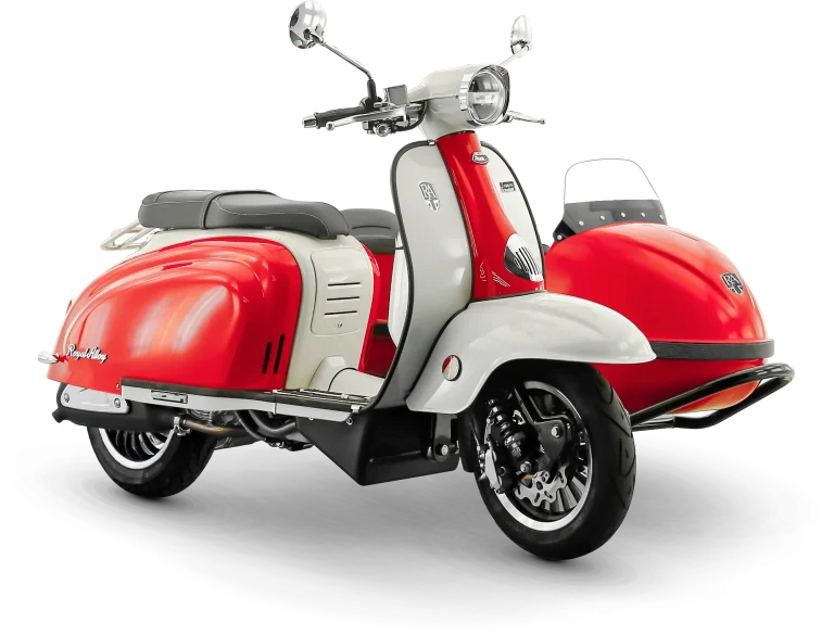 Royal Alloy TG 350 Sidecar in Flame Red and Ivory